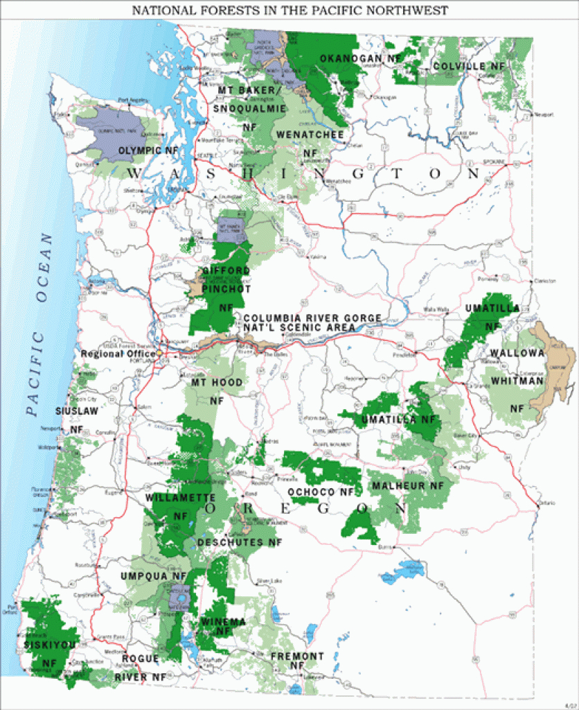 Region 6 - Recreation regarding Oregon State Parks Camping Map