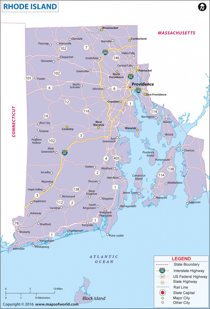 Rhode Island Map, Map Of Rhode Island, Ri Map inside Map Of Rhode Island And Surrounding States