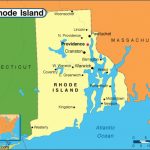 Rhode Island (The Ocean State) Map | New England Maps | Pinterest With Regard To Map Of Rhode Island And Surrounding States