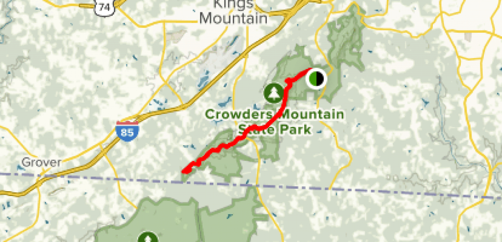 Ridgeline Trail - North Carolina | Alltrails in Crowders Mountain State Park Trail Map