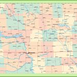 Road Map Of North Dakota With Cities In North Dakota State Highway Map
