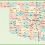 Road Map Of Oklahoma With Cities For State Map With Cities