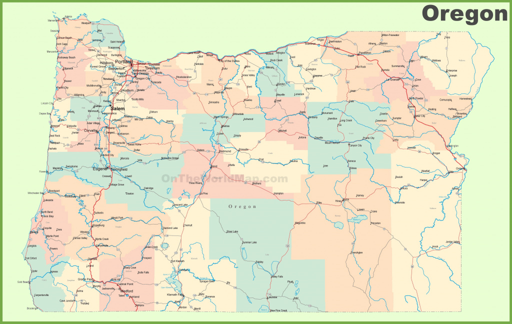 Road Map Of Oregon With Cities pertaining to State Map With Cities