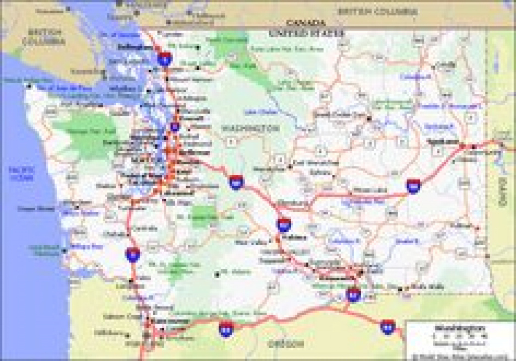 Road Map Usa. Detailed Road Map Of Usa. Large Clear Highway Map Of regarding Washington State Road Map Printable