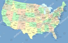 Royalty Free Stock Illustration Of Usa Map Names States Cities Stock regarding Usa Map With States And Cities