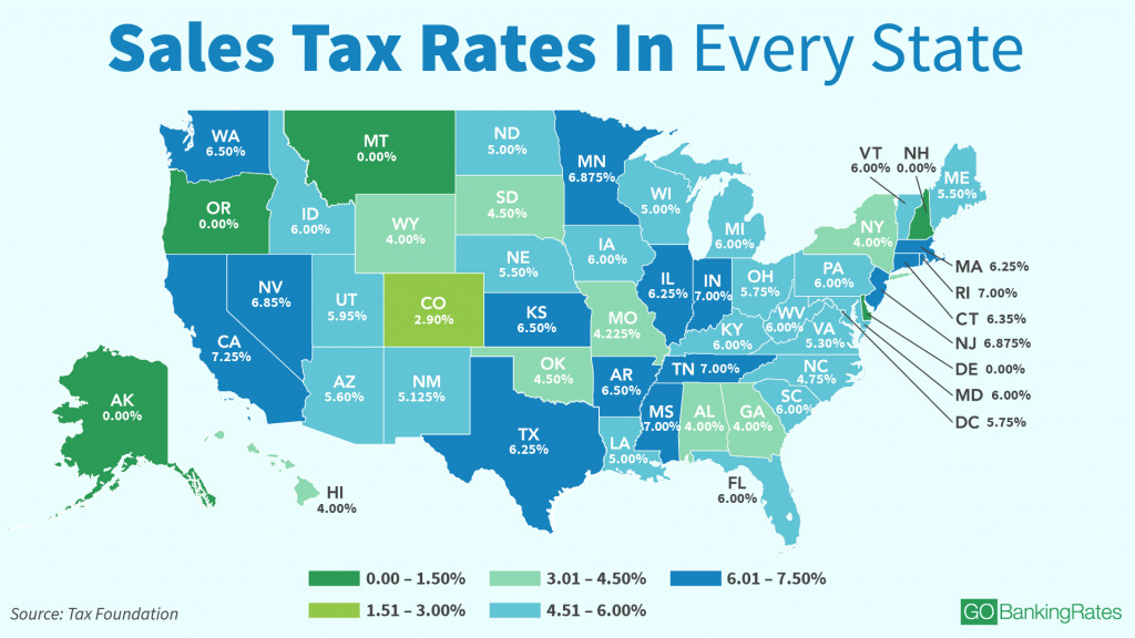 Sales Taxstate: Here&amp;#039;s How Much You&amp;#039;re Really Paying throughout Sales Tax By State Map