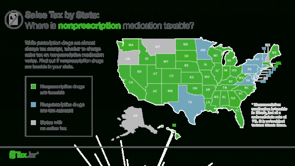 Sales Taxstate: Is Prescription And Nonprescription Medication for Maps State Of Michigan Prescription