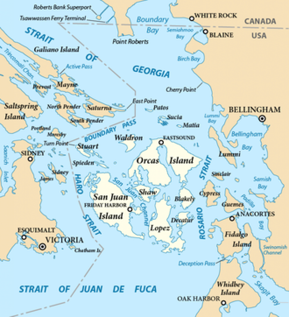 San Juan Islands - Wikipedia in Washington State Ferries Map