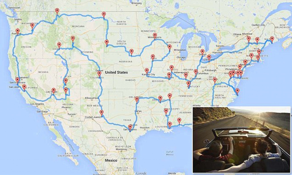 Scientist Randy Olsen Uses Algorithms To Plot The Best Route Across within United States Road Trip Map