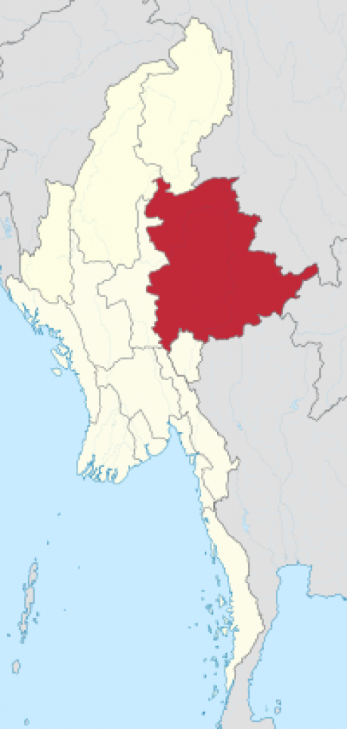 Shan State - Wikipedia throughout Eastern Shan State Map