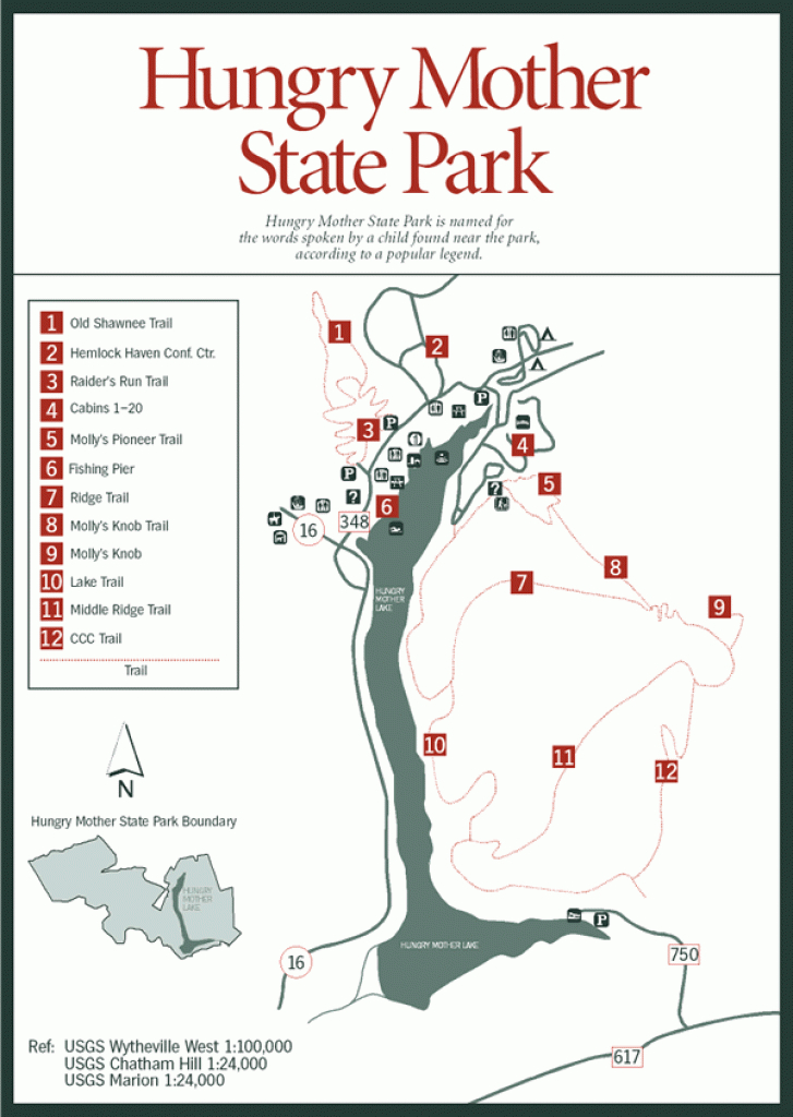 Sherpa Guides | Virginia | Mountains | Hungry Mother State Park regarding Hungry Mother State Park Trail Map