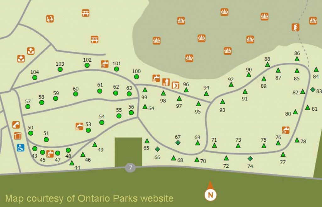 Silver Lake Ontario Parks Camping within Silver Lake State Park Campground Map