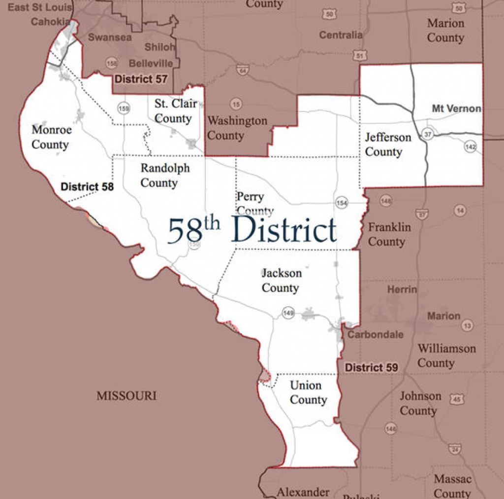 Simon And Schimpf Face Off In Illinois&amp;#039; 58Th State Senate District throughout Illinois State Senate District Map