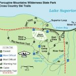Ski The Porkies, Porcupine Mountain State Park, Western Upper With Map Of Porcupine Mountains State Park
