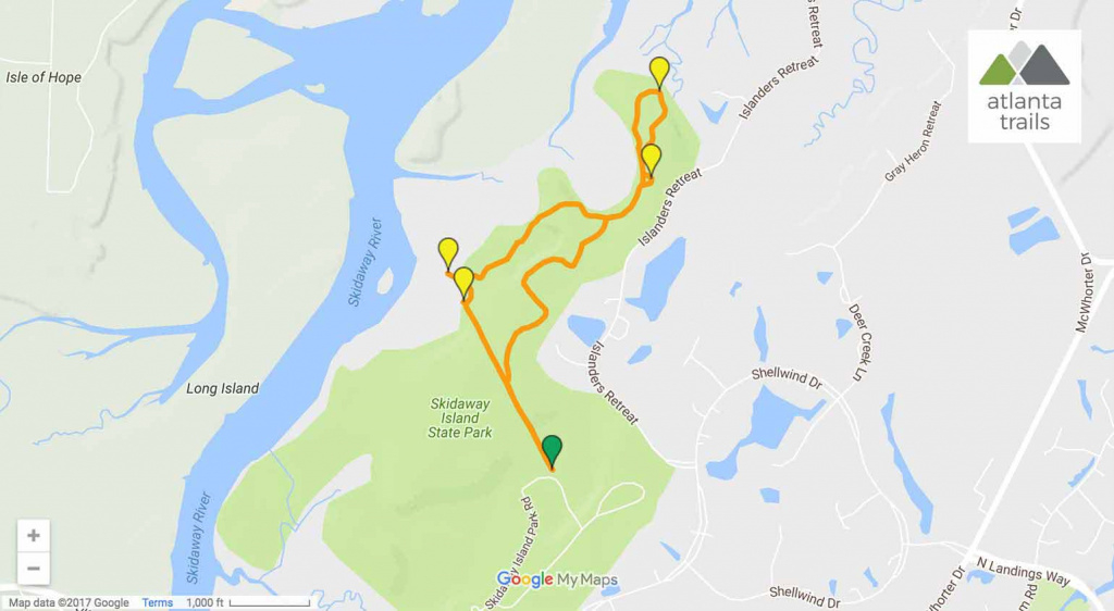 Skidaway Island Trail: Hiking Georgia&amp;#039;s Coast Near Savannah throughout Skidaway Island State Park Trail Map