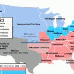 Slave States And Free States   Wikipedia For Slave States And Free States Map
