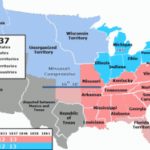 Slave States And Free States   Wikipedia With Regard To Slave States And Free States Map