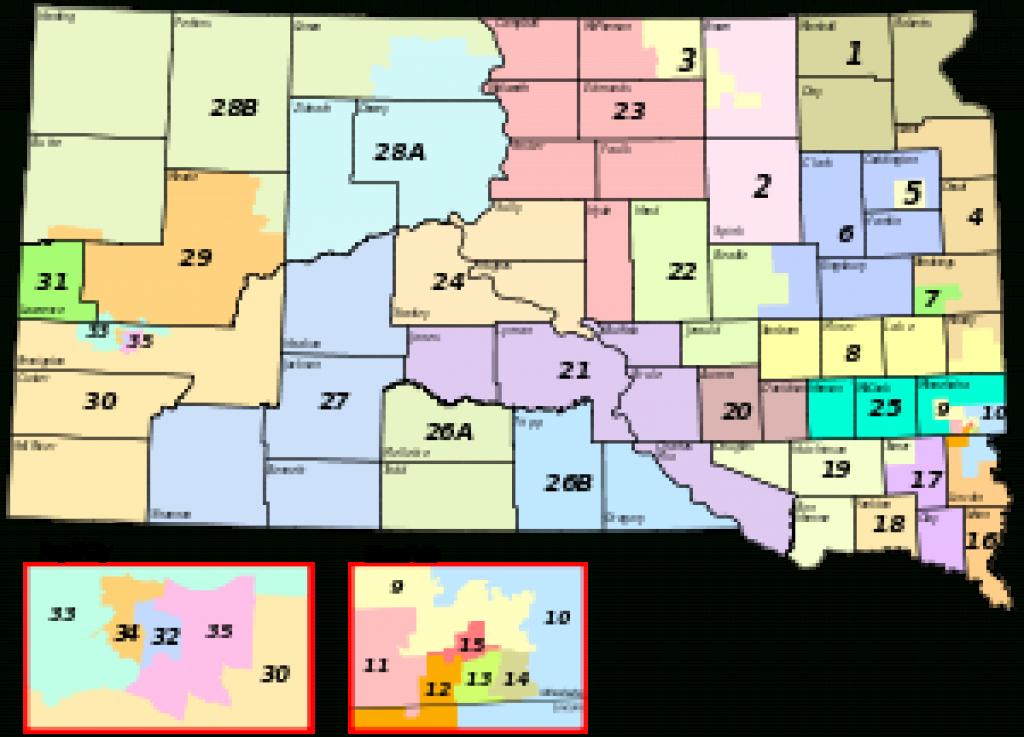 South Dakota House Of Representatives - Wikipedia pertaining to Kansas State Representative District Map