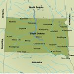South Dakota State Map   Map Of South Dakota Pertaining To South Dakota State Parks Map