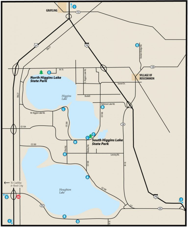 South Higgins State Parkmaps & Area Guide - Shoreline Visitors Guide ...