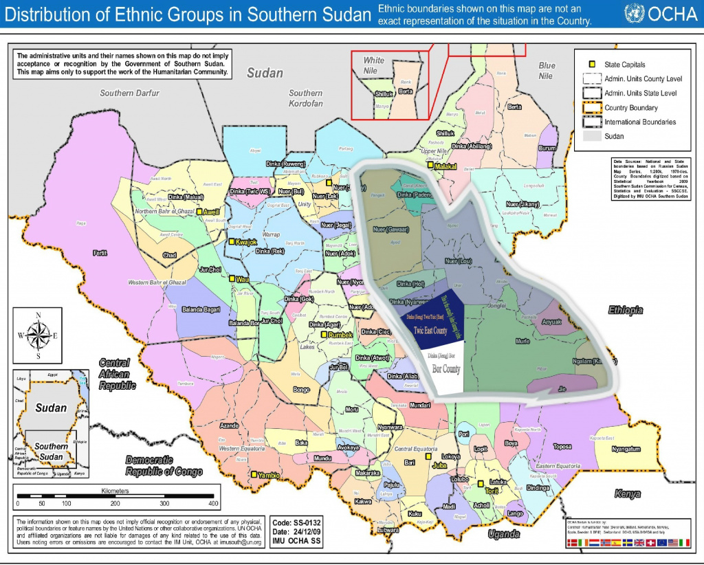 South Sudan Tribes Map | Jiengjang&amp;#039;s Blog with Map Of South Sudan States And Counties