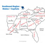Southeast Region Interactive States + Capitals Powerpointtrail 4 Regarding Southeast Map With Capitals And States