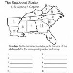 Southeast Region States And Capitals Quiz Packfaith And Fourth Within Southeast Region Map With States And Capitals