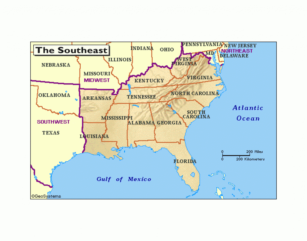 Southeast State Capitals - Purposegames regarding Southeast Region Map With States And Capitals