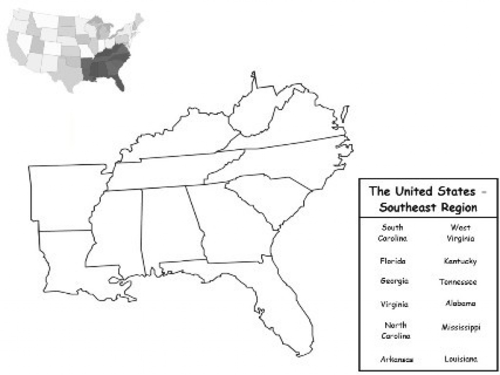Southeast States Blank Map Quiz Archives Selventhiran Com Cool Of with regard to Blank Map Of Southeast United States