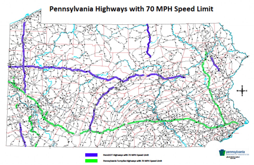 Speed Limit Increased Across Pa. Turnpike, Interstate System regarding Interstate Speed Limits By State Map