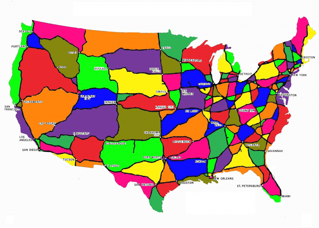Spring Break 2013: What If State Lines Were Drawnu.s. with State Lines Map