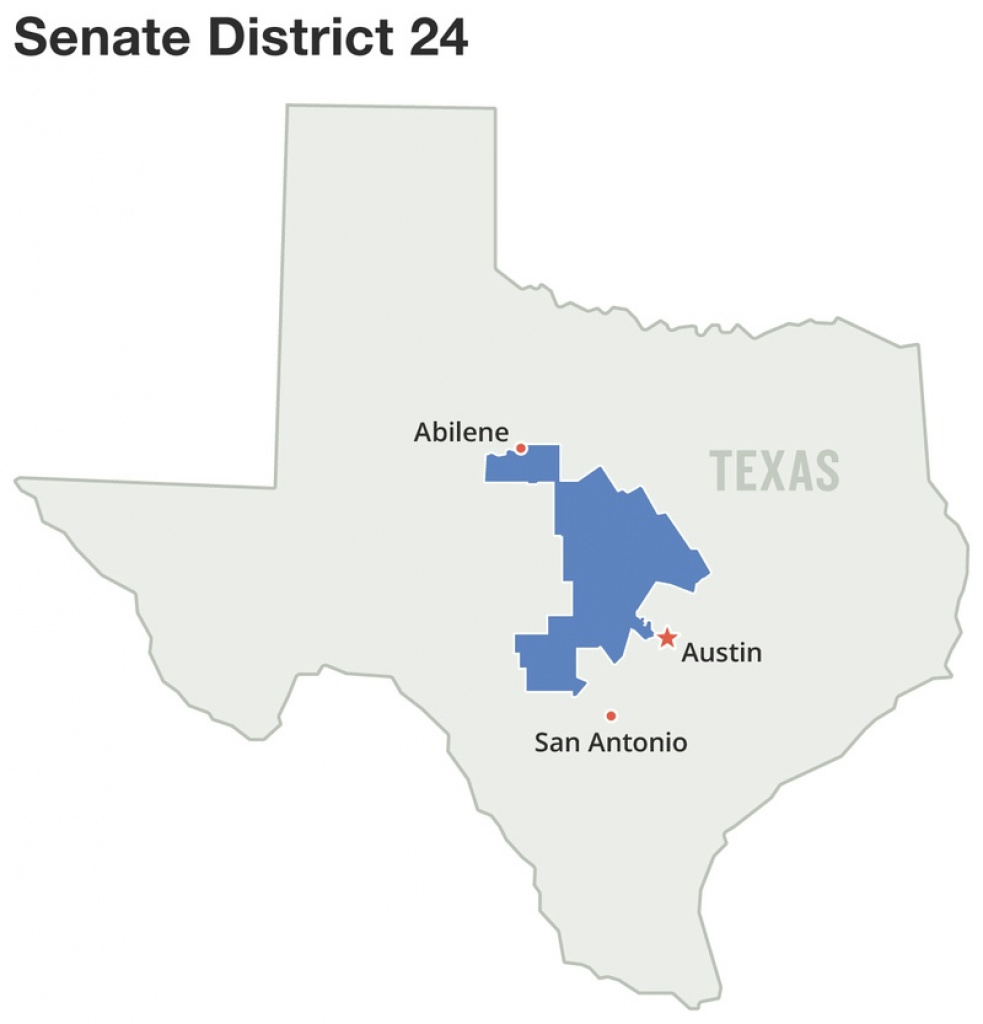 Standing Out Tough In Open Race Across Huge Senate District | The pertaining to Texas State Senate District 24 Map