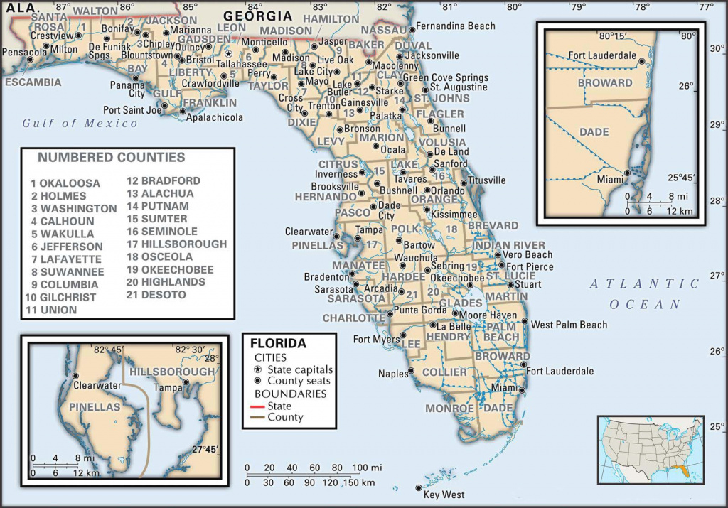 State And County Maps Of Florida regarding Florida State County Map With Cities
