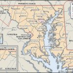 State And County Maps Of Maryland Regarding Map Of Maryland And Surrounding States