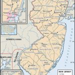 State And County Maps Of New Jersey Pertaining To Map Of New Jersey And Surrounding States