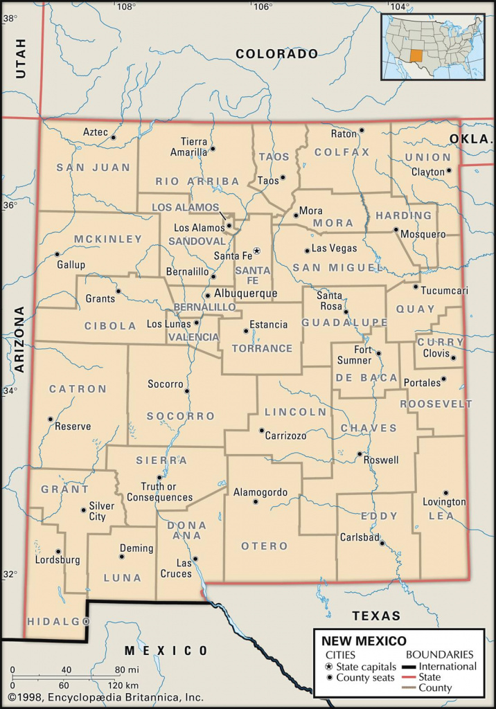State And County Maps Of New Mexico with New Mexico State Map Pdf