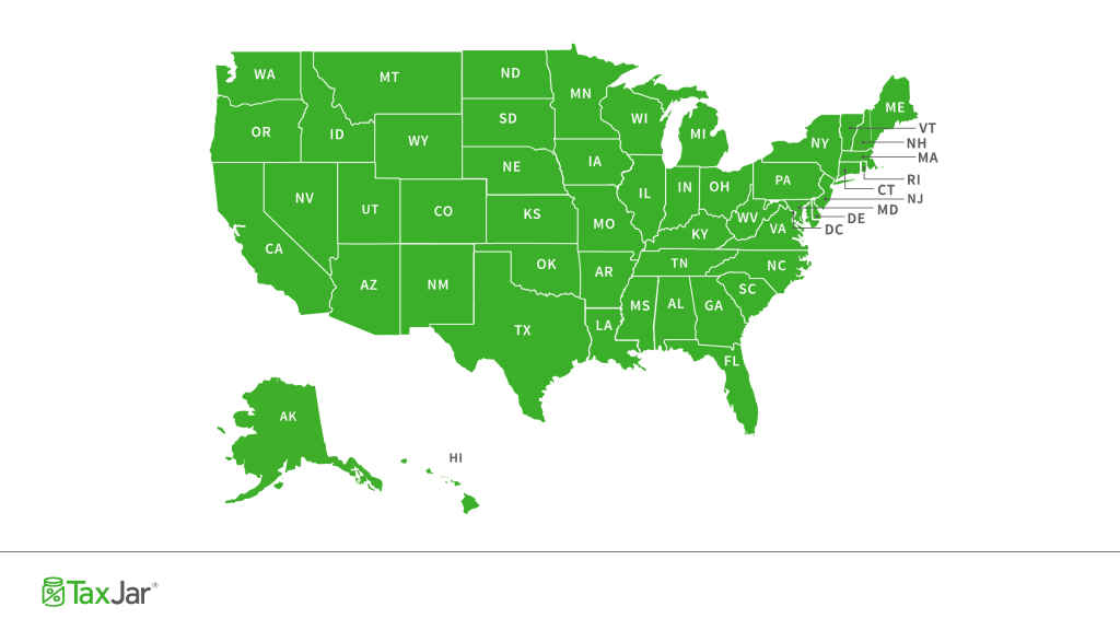 State And Local Sales Tax Information for Sales Tax By State Map