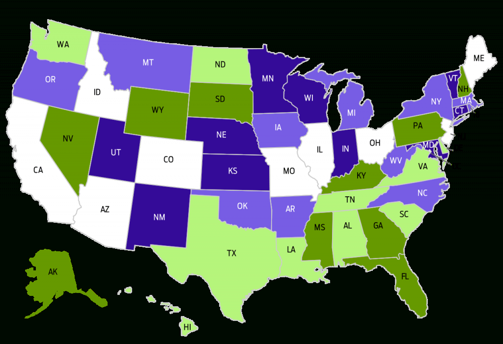 State-By-State Guide To Taxes On Retirees in Retirement Friendly States Map