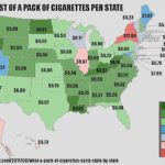 State Cigarette Prices Map   Complete Cigaretshop Pertaining To Cigarette Prices By State Map