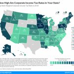 State Corporate Income Tax Rates And Brackets For 2018   American Intended For State Income Tax Map