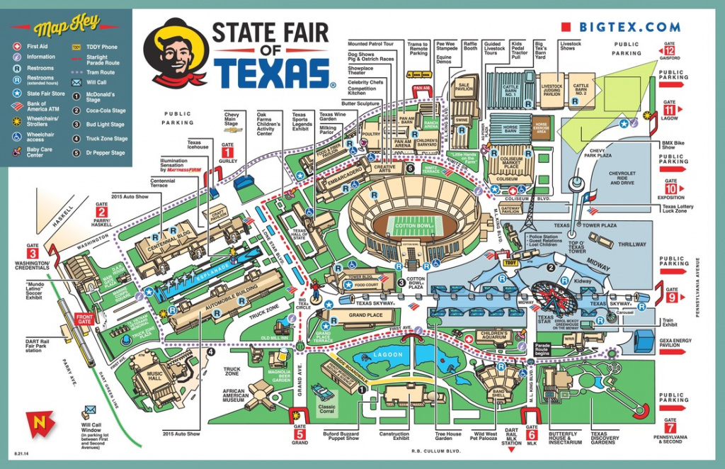 State Fair Map - Ahct within Texas State Fair Map