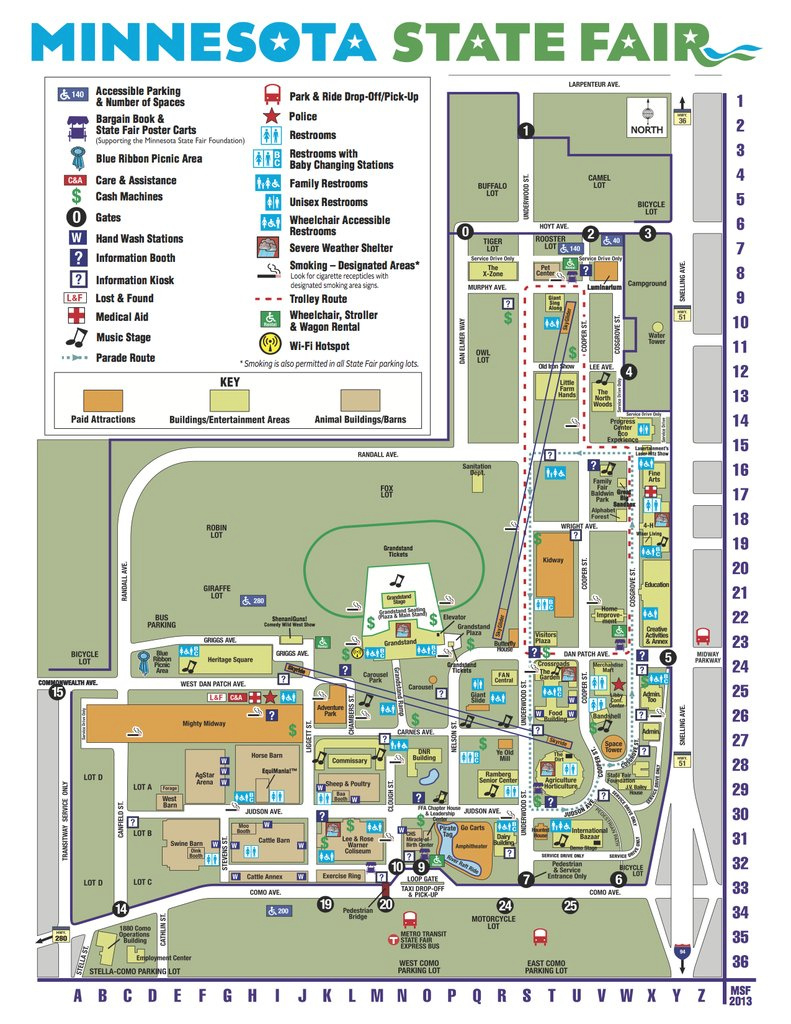 State Fair Mn Parking Map - Park Imghd.co regarding Mn State Fair Map 2017