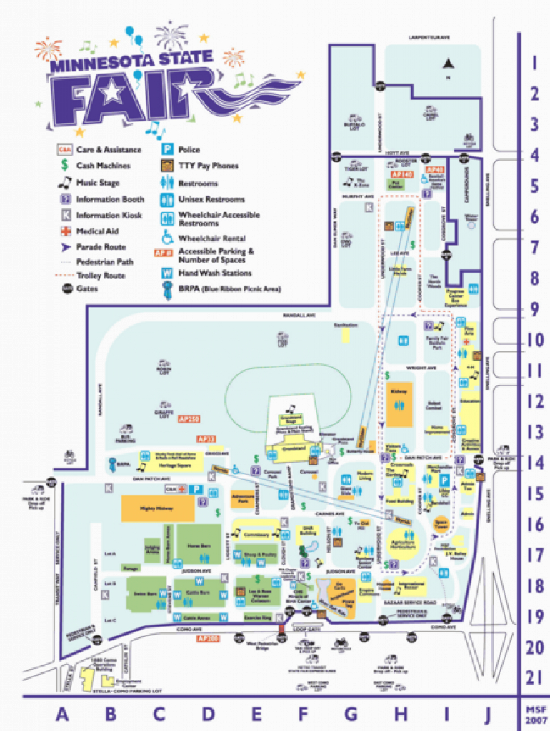 State Fair Mn Parking Map - Park Imghd.co throughout Mn State Fair Food Map