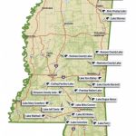 State Fishing Lakes Regarding Mississippi State Parks Map