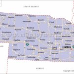 State Map Of Nebraska Pertaining To Map Of Nebraska And Surrounding States