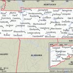 State Map Of Tennessee With Cities And Travel Information | Download Within State Map Of Tennessee Showing Cities