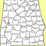 State Of Alabama Counties Intended For Alabama State Map With Counties