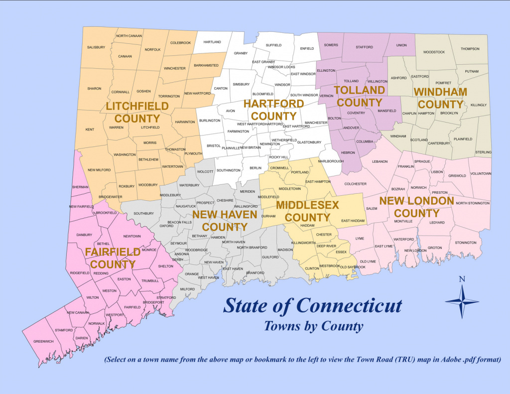 State Of Ct Map And Travel Information | Download Free State Of Ct Map regarding Connecticut State Map With Counties And Cities