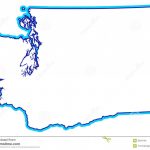 State Of Washington Outline Stock Illustration   Illustration Of Within Washington State Map Outline
