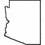 State Outline Arizona Map Free Image With Arizona State Map Outline